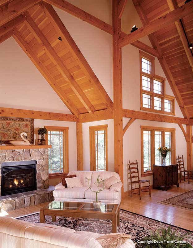 Timber Frame Great Rooms Davis Frame
