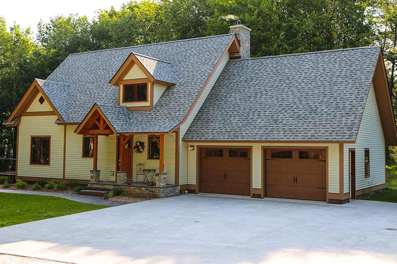 Craftsman Timber Frame  One  Story Floor  Plan  with Loft 