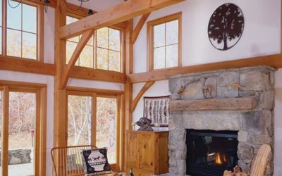 timber frame vacation home