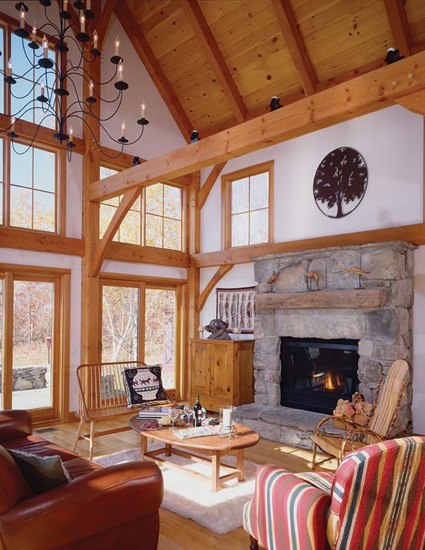 timber frame vacation home