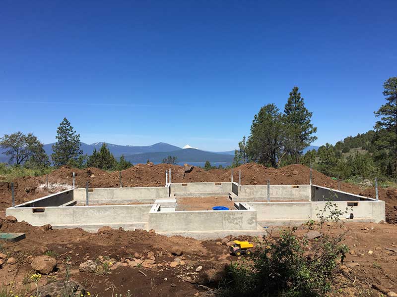 Oregon Craftsman Timber Frame Home Under Construction