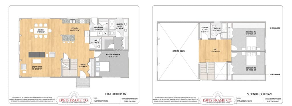  Modern  Barn  Home  Floor  Plan  by Davis Frame Company