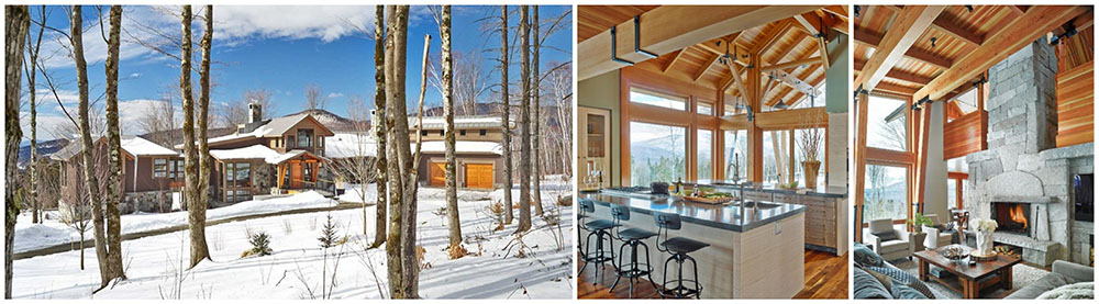 amazing timber frame ski home in stowe vermont