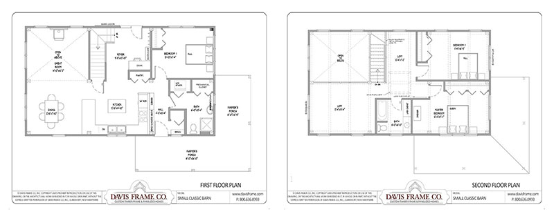 small barn home plan