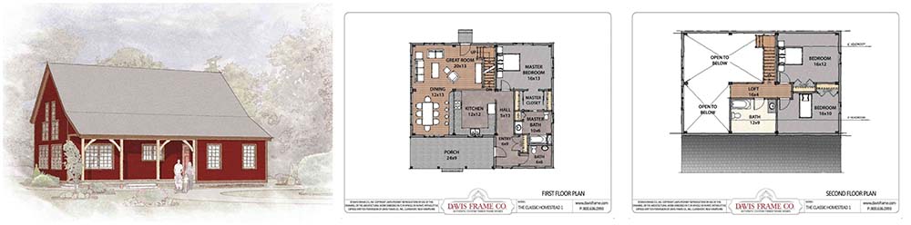 small timber frame plan