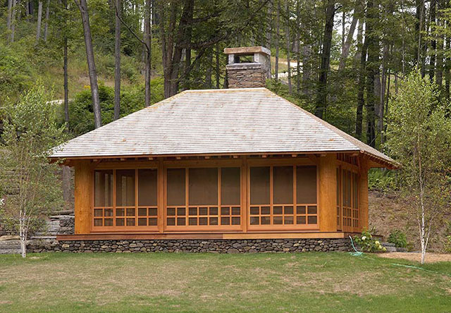 Japanese tea house timber frame
