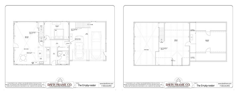 emptynester timber frame floor plan 