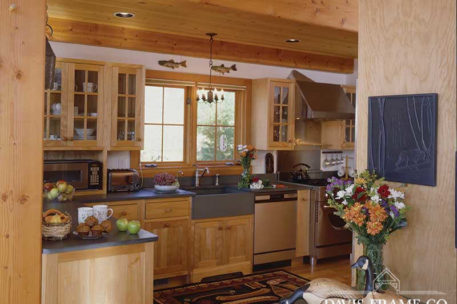 Classic barn timber frame kitchen