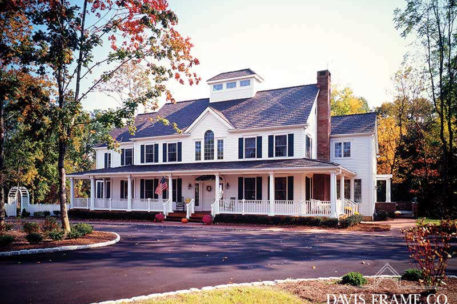 Classic colonial timber frame home 