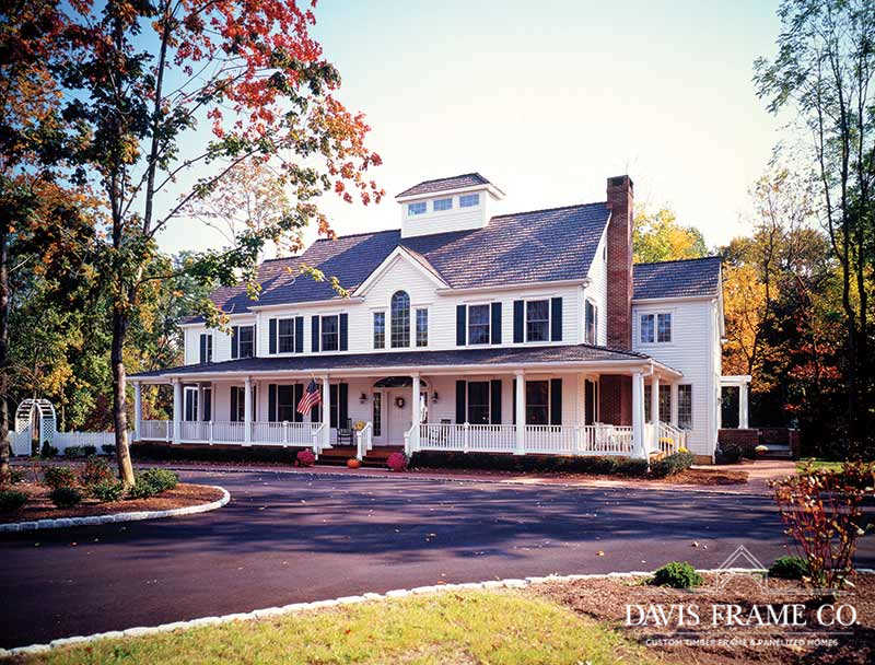 Classic colonial timber frame home 