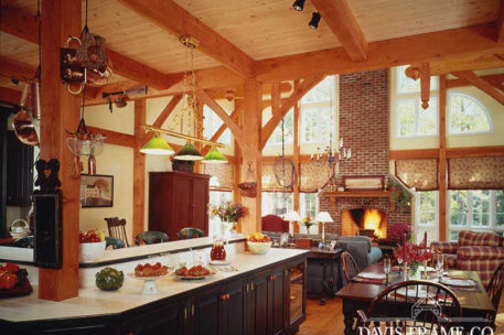 Classic colonial timber frame kitchen 