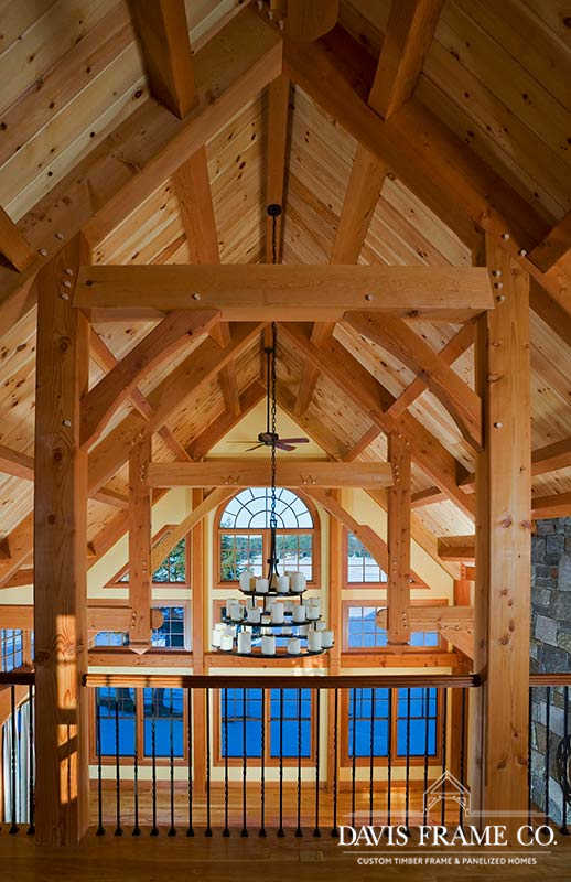 Lake Mascoma Timber Frame Home loft