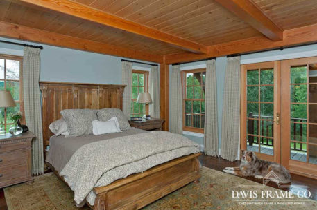 Timber frame master bedroom 