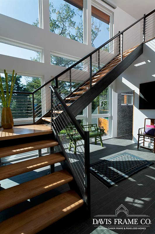 Modern panelized home in suburban Boston 