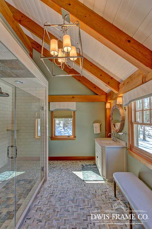 Timber frame bathroom