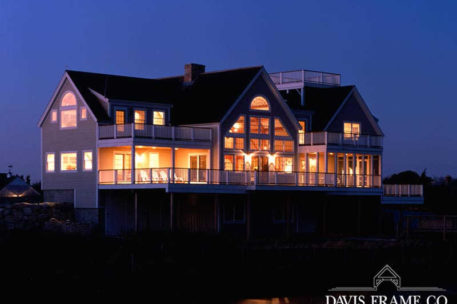 Oceanfront Cape Cod timber frame home 