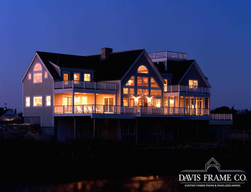 Oceanfront Cape Cod timber frame home 