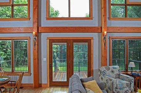 Small craftsman timber frame home 