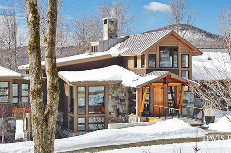 Stowe Vermont timber frame home