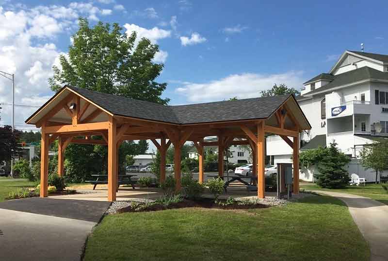 Meredith New Hampshire timber frame pavilion