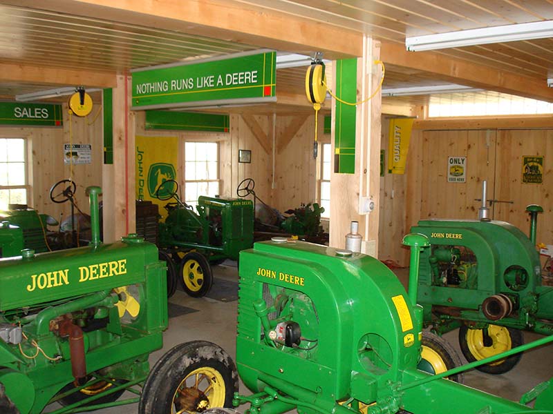 Timber frame tractor barn