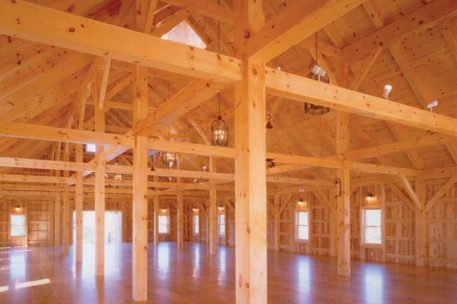 Vermont timber frame wedding barn 
