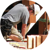 builder working with davis frame