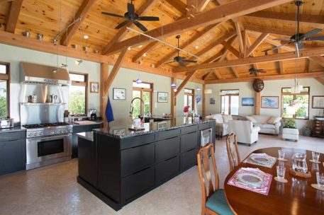 Caribbean timber frame kitchen 
