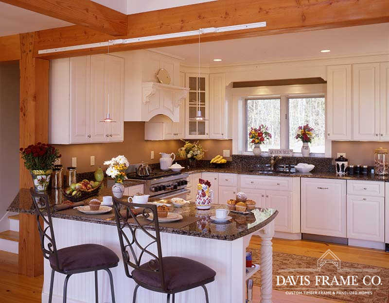 Post and beam kitchen
