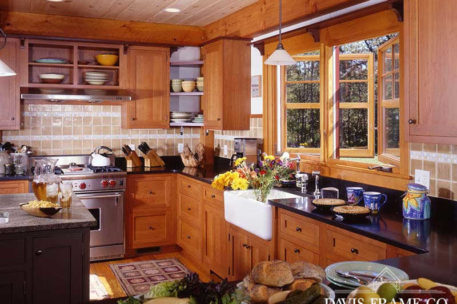 Martha's Vineyard timber frame kitchen 