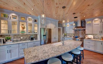 hybrid timber frame home kitchen