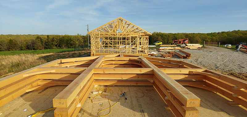 timber frame raising in missouri