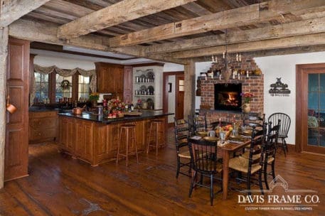 Reclaimed timber frame kitchen
