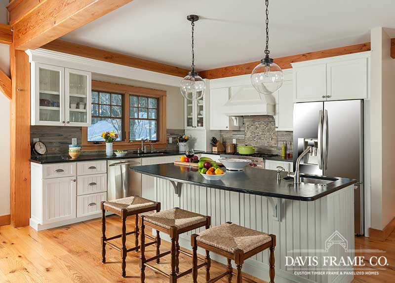Slopeside timber frame kitchen