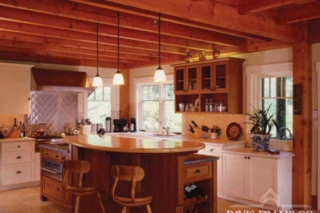 Nantucket post and beam kitchen
