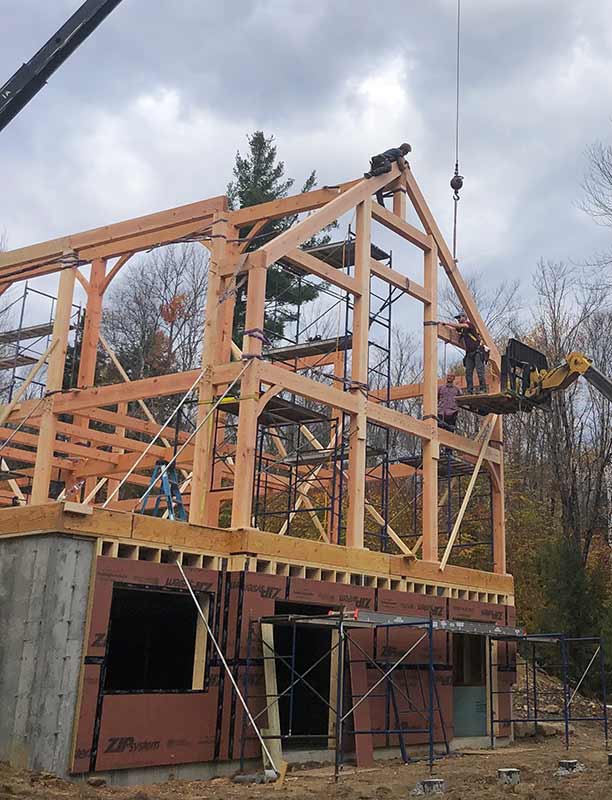 mount holly vermont timber frame home 