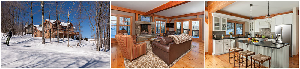 stratton vermont timber frame ski home 